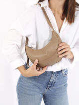 Sac Bandoulière S Sosoomao Cuir Etrier Beige sosoomao ECSO057S-vue-porte