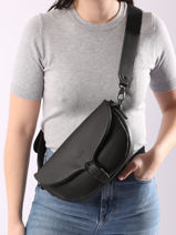 Sac Bandoulière M Oxer Cuir Etrier Noir oxer EOXE065M-vue-porte