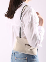 Sac Bandoulière Jana Amour Cuir Etrier Blanc jana amour EJAM002R-vue-porte