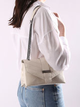 Sac Bandoulière Jana Amour Cuir Etrier Blanc jana amour EJAM002T-vue-porte