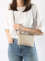 Sac Bandoulière Tradition Cuir Etrier Beige tradition ETRA0141-vue-porte