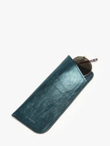 Étui Lunettes Etincelle Irisée Cuir Etrier Vert etincelle irisee EETI5001-vue-porte