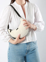 Sac Porté épaule S Sosoomao Coton Et Cuir Etrier Noir sosoomao coton ECSC057S-vue-porte
