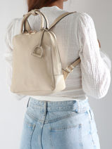 Sac à Dos Tradition Cuir Etrier Beige tradition ETRAB37S-vue-porte
