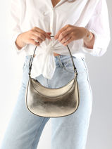 Sac Porté épaule Emeraude Etrier Or emeraude EEME017N-vue-porte
