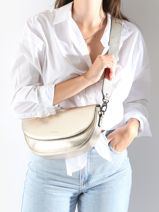 Sac Bandoulière M Emeraude Cuir Etrier Or emeraude EEME065M-vue-porte