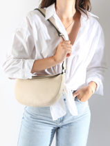 Sac Bandoulière Manege Cuir Etrier Beige manege EMAN077M-vue-porte