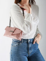 Sac Bandoulière Jana Amour Cuir Etrier Rose jana amour EJAM002R-vue-porte