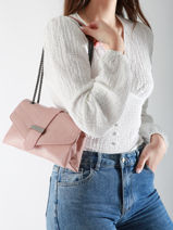 Sac Bandoulière Jana Amour Cuir Etrier Rose jana amour EJAM002T-vue-porte