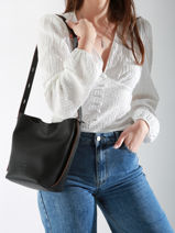 Sac Bandoulière Sac à Dos S Cavalier Cuir Etrier Noir cavalier ECLR126S-vue-porte