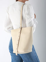 Sac Bandoulière Sac à Dos M Cavalier Cuir Etrier Beige cavalier ECLR126M-vue-porte