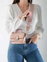 Sac Bandoulière Xs Altesse Cuir Etrier Rose altesse EALT048X-vue-porte
