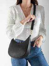 Sac Bandoulière M Tradition Cuir Etrier Noir tradition ETRA102M-vue-porte
