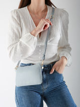 Sac Bandoulière Tradition Cuir Etrier Bleu tradition ETRA0141-vue-porte
