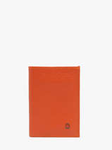 Porte-cartes Madras Cuir Etrier Orange madras EMAD013