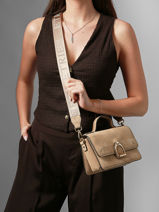 Sac Bandouli�re S Altesse Suede Etrier Beige altesse suede EASU048S-vue-porte
