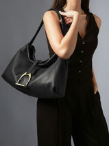 Sac Port� �paule M Etalon Cuir Etrier Noir etalon EETA197M-vue-porte