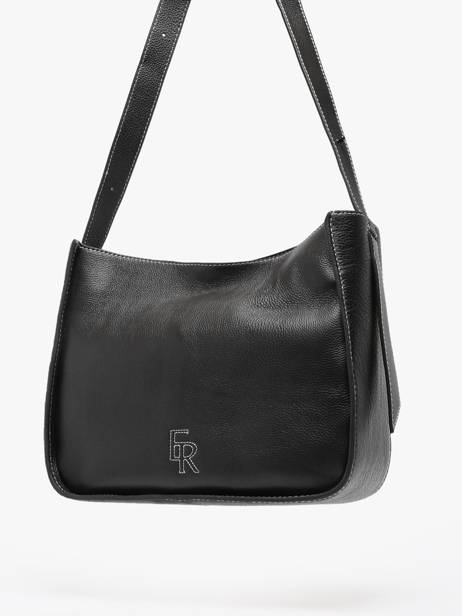 Sac PortÃ© Ã©paule M Foudre Cuir Etrier Noir foudre EFOD087M vue secondaire 2
