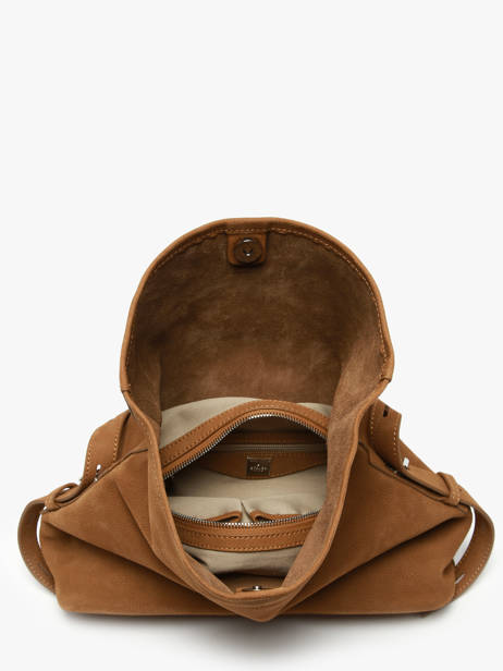 Sac Bandoulière Cavalier Nubuck Cuir Etrier Marron cavalier nubuck ECAN135M vue secondaire 3