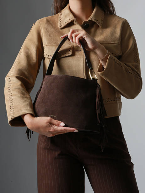 Sac Bandoulière Country Cuir Etrier Marron country ECOU161M vue secondaire 1