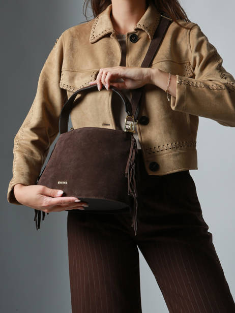 Sac Bandoulière Country Cuir Etrier Marron country ECOU161M vue secondaire 2