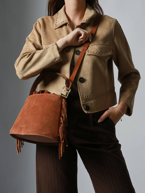 Sac Bandoulière Country Cuir Etrier Marron country ECOU161M vue secondaire 2