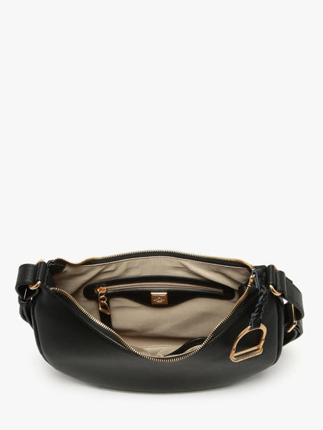 Sac Bandoulière Torsade Cuir Etrier Noir torsade ETOS167M vue secondaire 3