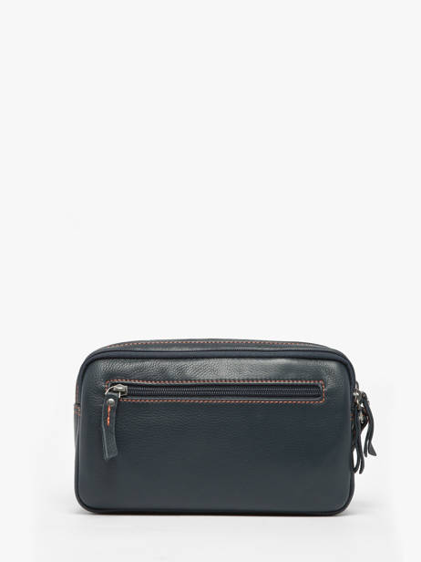 Leather FoulonnÃ© Men's Pocket Etrier Blue foulonne EFOU721S other view 2